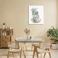 thumbnail image 3 of Stupell Industries French Country Floral Teacup Chinoiserie Canvas Art, 16 x 20, by Kim Allen, 3 of 8