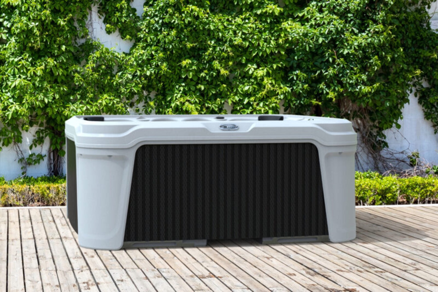 DayDream 3500L 6-Person 35-Jet Hot Tub - Portable Spa w/Ozone, Jacuzzi Pump, Exterior LED & Waterfall & Built-In Cooler