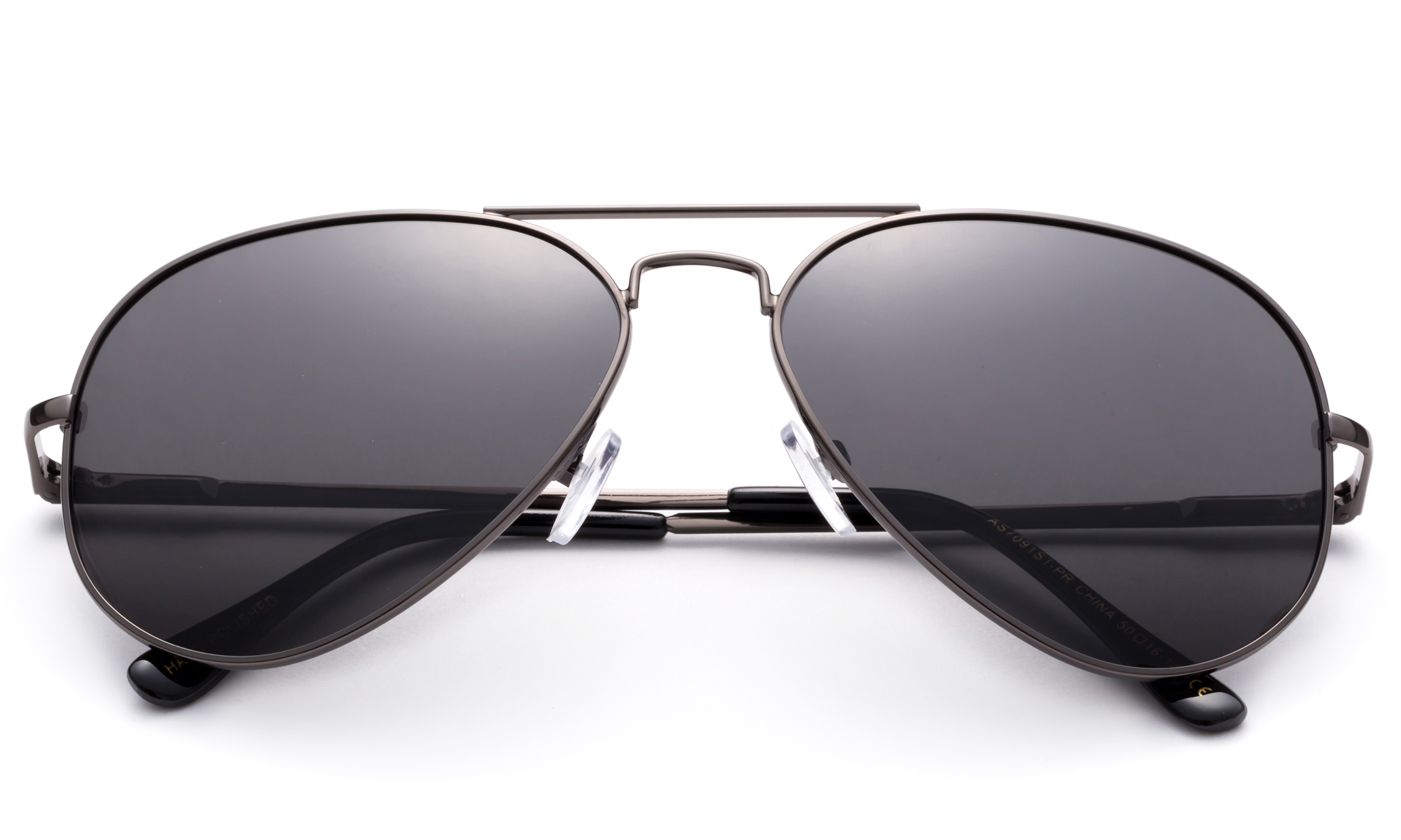 Polarized Aviator Sunglasses Mirrored Lens Classic Aviator Polarized Sunglasses Small - image 3 of 3