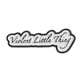 thumbnail image 1 of Violent Little Things Broche geométrico en inglés Accesorios para ropa Insignia con letras Accesorios de metal Creatividad, 1 of 7