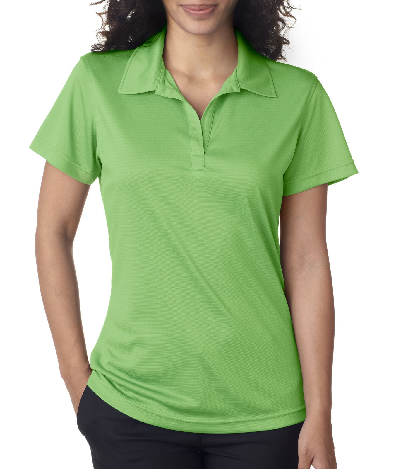 8220L Golf Shirt Cool & Dry Jacquard Stripe Women
