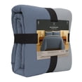 thumbnail image 2 of Set de Edrecolcha Doble Vista con Fundas, Hometrends Matrimonial, Azul-Gris, 2 of 3