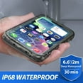 thumbnail image 5 of SPORTLINK Waterproof Case for iPhone 13 Shockproof Dustproof Phone Screen Protector Full Body Heavy Duty Sealed Protective Cover 6.1 inch - Frosted Black, 5 of 9