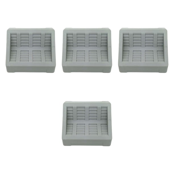 4x Posavasos para muebles, protectores de suelo para evitar arañazos. gris