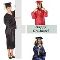 thumbnail image 6 of 6Pcs Misscom shiny Graduation Cap Gown Set with 2025 Tassel for High School and Bachelor Graduation dress robe ,Emerald green,54FF( 5 '9 "to 5' 11" ), 6 of 6
