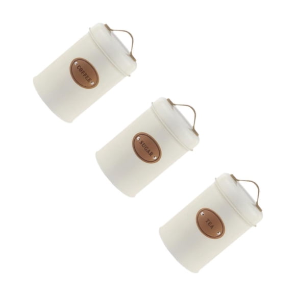 relayinert Versatile Kitchen Canister Set Coffee Tea Sugar Container Storage Jar Set With Airtight Lid Keeping Fresh