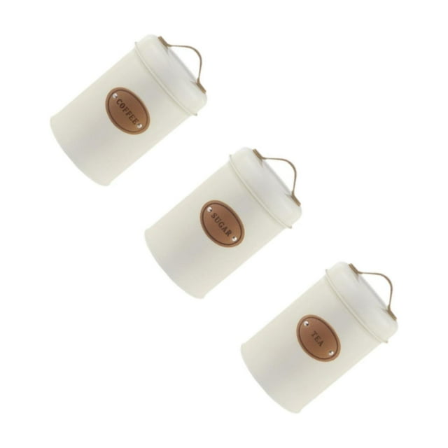 relayinert Versatile Kitchen Canister Set Coffee Tea Sugar Container Storage Jar Set With Airtight Lid Keeping Fresh