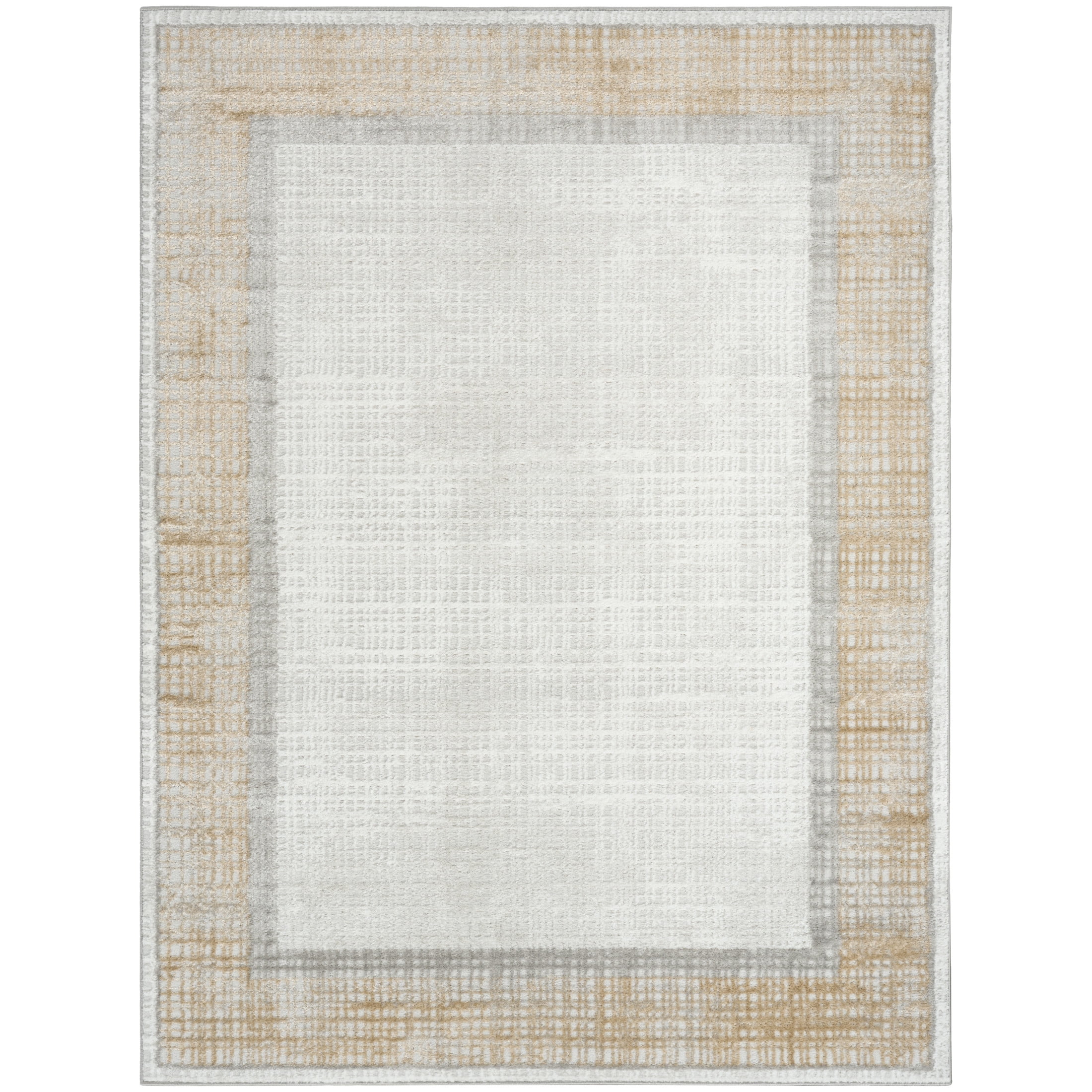 Nourison Dekor 4' x 6' Grey Modern Indoor Rug