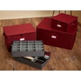 thumbnail image 6 of Covermates Keepsakes - Adjustable Zip-Top Storage Box - Configurable FlexGrid Compartments - Heavy Duty Polyester- Reinforced Handles - Stackable Design - Indoor Storage-Scarlett Red, 6 of 8