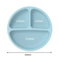 thumbnail image 7 of D-GROEE Baby Suction Plate - BPA Free Infant Newborn Utensil Set for Self-Training, Suction Three Grid Partitions Plates for Babies Toddlers, Dishwasher Microwave Safe, 7 of 7