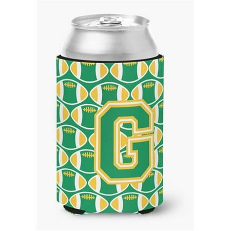 

Letter G Football Green & Gold Can or Bottle Hugger