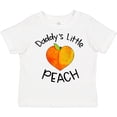 thumbnail image 3 of Inktastic Daddy's Little Peach Cute Peach Heart Boys or Girls Toddler T-Shirt, 3 of 5