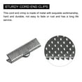 thumbnail image 4 of Uxcell Ribbon Crimp Clamp Ends, 25mm Bookmark Pinch Cord End Clasps for DIY Metallic Black 100Pack, 4 of 7