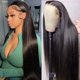 thumbnail image 1 of Mengkai Pelucas Delanteras De Encaje De 24 Pulgadas Cabello Humano Pre Arrancado Hd Pelucas Delanteras De Encaje Cabello Humano Recto 13X4 Hd Pelucas Frontales De Encaje Cabello Humano Pelucas Sin Peg, 1 of 1