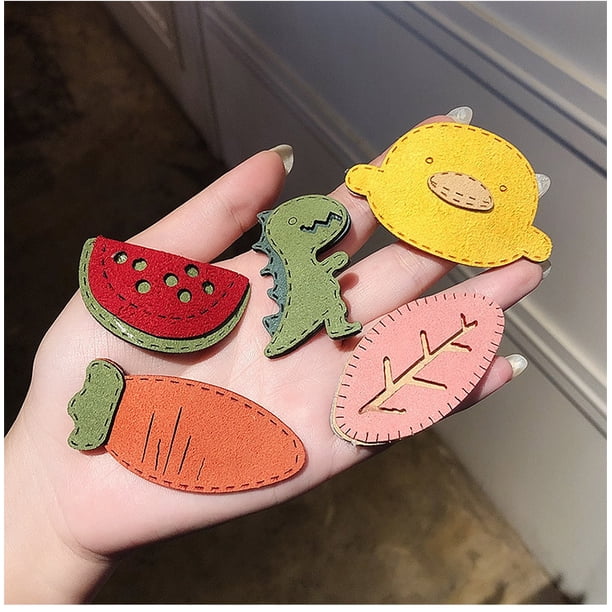 horquillas para el pelo de princesa con flores de animales de dibujos animados, pinzas para el pelo de setas y zanahorias para niños, fiesta, Navidad, cumpleaños, día de los niños brillar Juguete