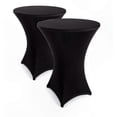 thumbnail image 1 of Anthracite Stretch Bar Table Covers for Bistro and Pub Use - Washable and Durable Design, 1 of 5