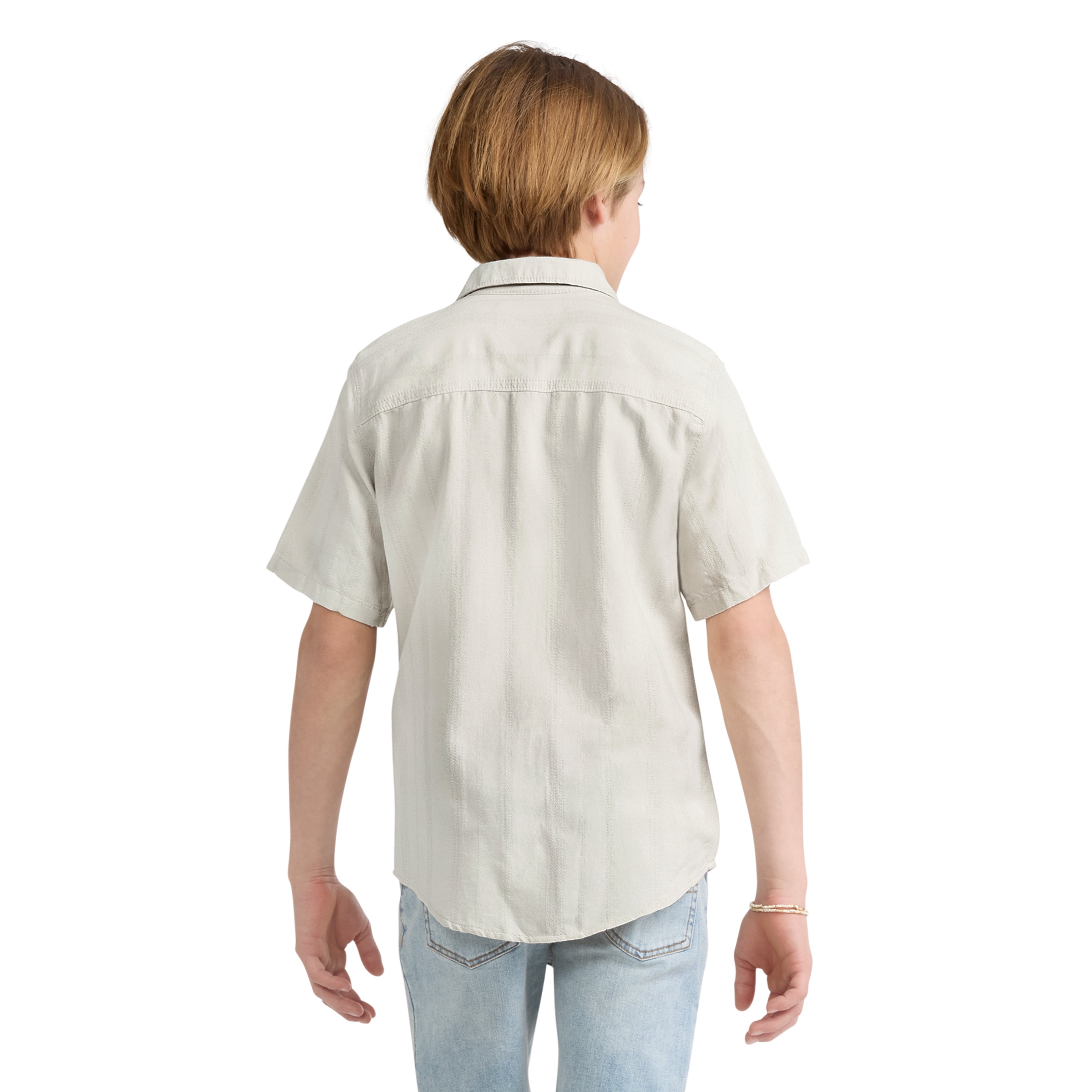 Levi Strauss Signature Boys Short Sleeve Button Down Shirt, Sizes 4-18