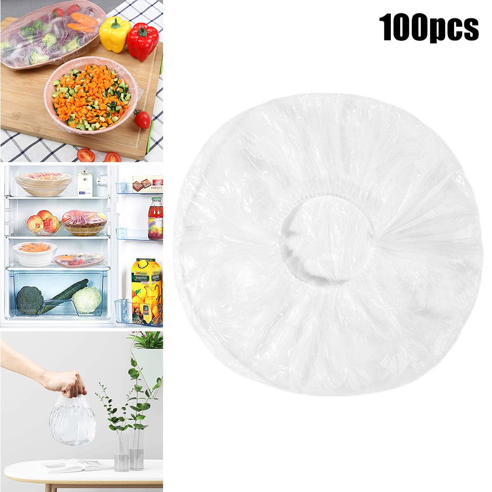 Yohoo Fresh Keeping Bag Wrap Bag 100Pcs Fresh Keeping Fruit Bowls Caps Bag Convenient