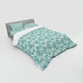 thumbnail image 3 of Ambesonne Floral Bedding Set 3 Pcs, Abstract Poppy in Retro Art, Twin XL, Pale Blue Cadet Blue, 3 of 3