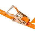 thumbnail image 2 of 120" Orange Motorcycle & ATV Cam Buckle and Ratchet Tie-down strap set, 2 of 2