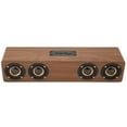 thumbnail image 2 of Wood  Speaker, Multi Format Wireless Speaker Surround Sound  For PC For Cellphone Brown Wood Grain, 2 of 8