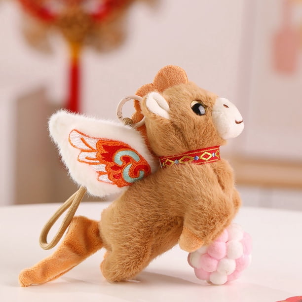 Muñeco lindo año del caballo, juguete para acompañar dormir, regalo.