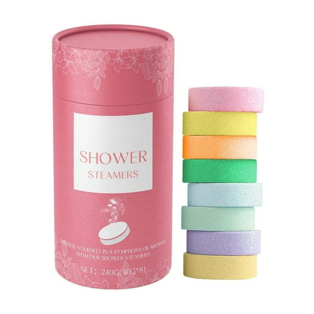 Vaporizadores de ducha con aromaterapia - Regalos para mujeres (paquete de 8) Bombas de ducha de aceites esenciales puros para el hogar, spa, alivio del estrés, cuerpo y alma, bombas de baño relajante