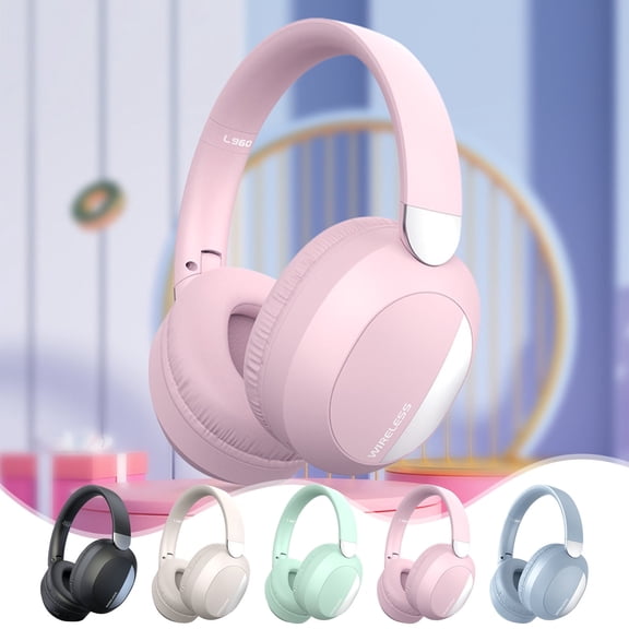 RFUGUG Wireless Bluetooth Headphones Over Ear, Noise-Cancelling, Ultra-Long Playtime, Foldable Design Headset with Mic for Immersive Music & Gaming Experience