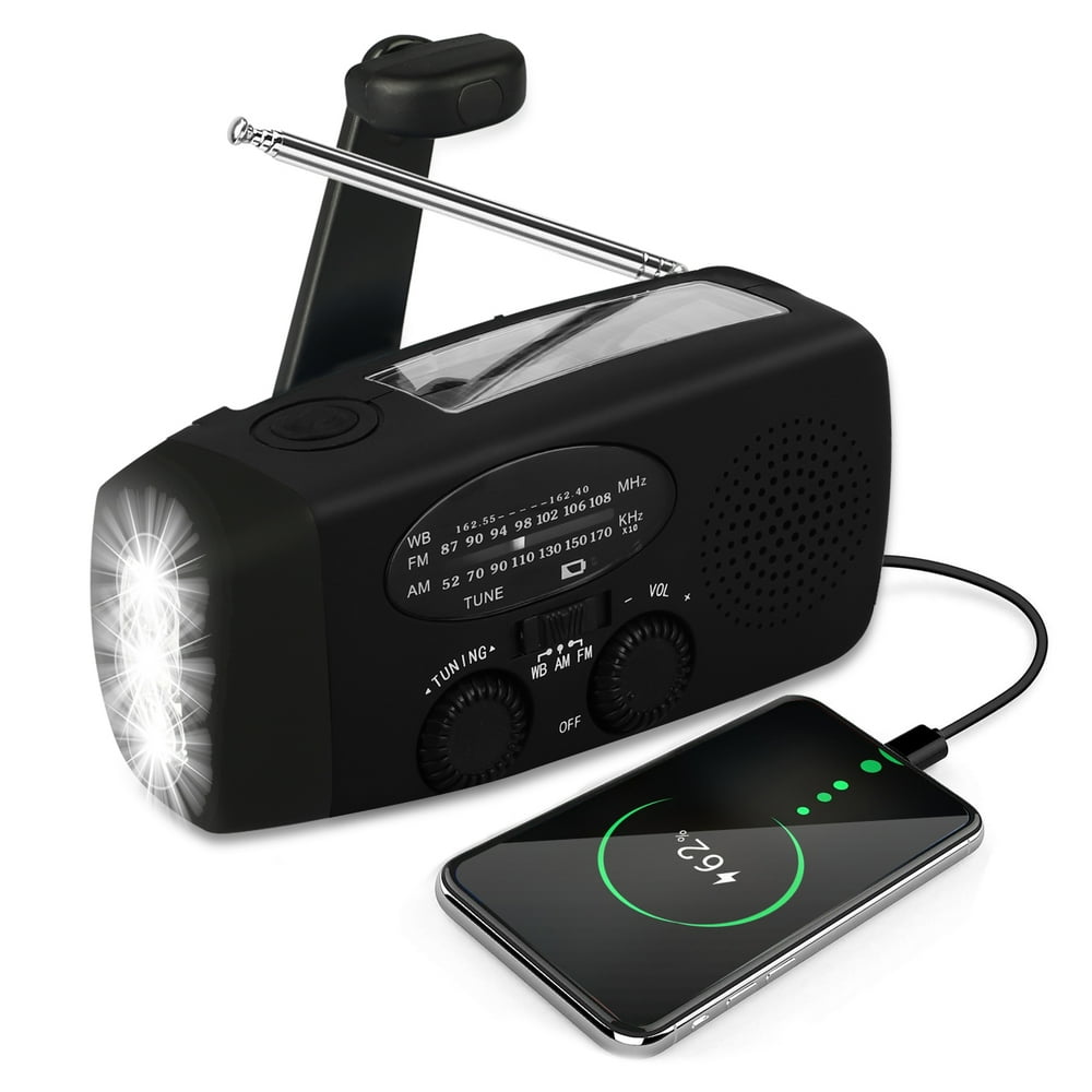 EEEkit Portable Emergency Radios, Black, X5