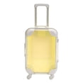 thumbnail image 2 of Miniature Suitcase, Mini Storage Box, Mini Suitcase Gift Box, Doll Suitcase with Telescopic Handle & Rolling Wheels, mini luggage, Translucent Plastic Mini Travel Case 1Pcs, 2 of 8
