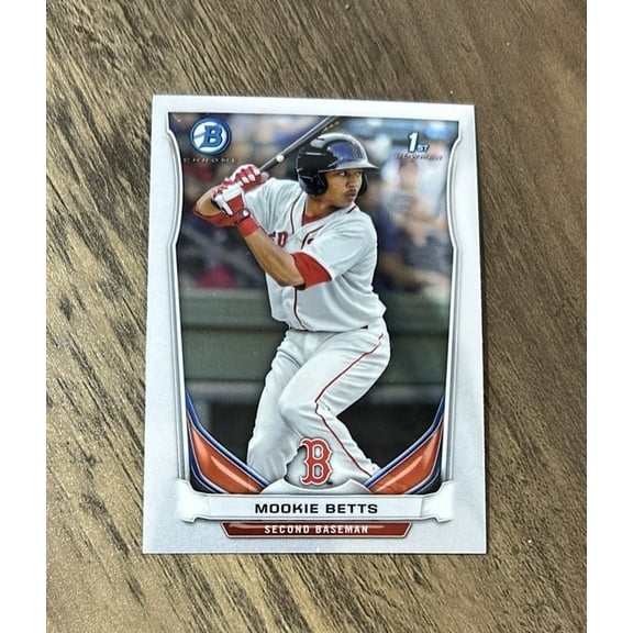 2014 Bowman Mookie Betts Boston Red Sox 2014 Bowman - Chrome Prospects, NM