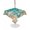 Blue, variant on Outdoor Tablecloth with Umbrella Hole for Patio/Picnic/Party/Camping, Ocean Red Octopus Waterproof Table Cloth Round Cover Washable, Coastal Anchor Sea Boat Retro World Map (Dia 54")