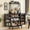 Black, variant on 58” Pantry Cabinets with Adjustable Shelves, Small Kitchen Pantry Storage Cabinet with Microwave Shelves for Kitchen, Dining Living Room Use (Gray)