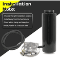 thumbnail image 7 of RYANSTAR RACING Universal Car Radiator Coolant Tank 800ml Coolant Expansion Tank Overflow Oil Catch Tank Cooling Catch Bottle Reservoir Aluminum Billet Black, 7 of 7