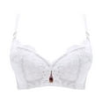 thumbnail image 4 of Eashery Womens Plus Exercise Bras Adjustable Padded Yoga Bra Comfortable Bras for Women White 36 80A, 4 of 5