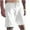 White, variant on Iyufng Mens Shorts Athletic Men's Shorts Linen Casual,Men's Summer Pocket Cotton Beach Breathable Sports Shorts Pants