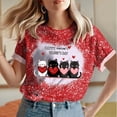 thumbnail image 2 of mihongmao Valentine Day Shirt for Women Round Neck Print Casual Print Short Sleeved Short Sleeved Round Neck Top/shirt Red M, 2 of 6