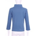 thumbnail image 4 of Linjinx Kids Boys Girls Thermal Underwear Tops Mock Neck Solid Long Sleeve Basic Undershirts T-Shirt Blue 100, 4 of 7