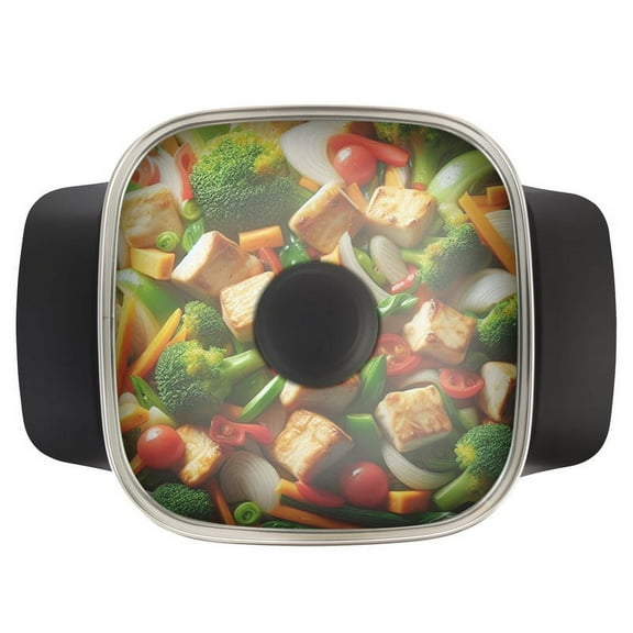 Elite Cuisine Electric Skillets with Tempered Glass Vented Lid