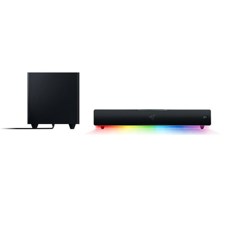 Razer - Leviathan V2 Bluetooth Gaming Speakers with RGB Lighting (2-Piece) - Black