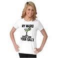 thumbnail image 4 of My Margarita Could Use Your Salt Womens Slim Fit Graphic Tee Brisco Brands S, 4 of 5