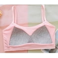 thumbnail image 4 of Girls Padded Training Bras 10-15 Teen Student Teens & Big Girls Cotton Breathable Bra Elastic Shoulder Straps Adjustable Straps Fixed Pads, 4 of 4