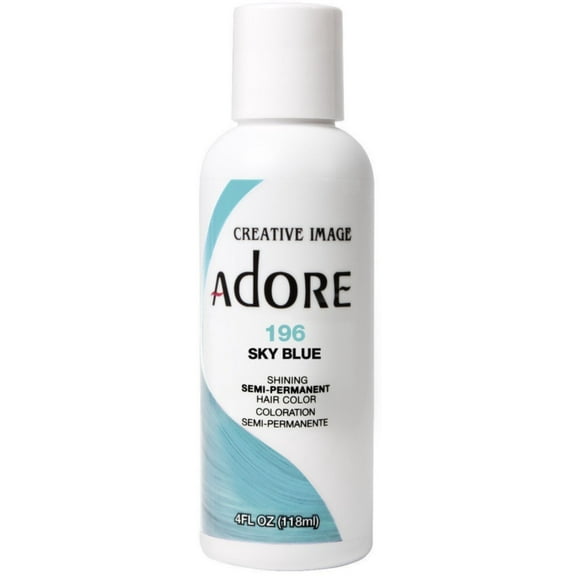 Creative Images Systems Adore Semi-Permanent Haircolor, [196] Sky Blue 4 oz (Pack of 2)