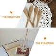 thumbnail image 2 of unbranded 10pcs Reusable Spoon Bamboo Coffee Stirrer Stirring Spoon Long Handle Spoon, 2 of 6