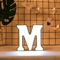 thumbnail image 2 of Iumwxz Lamp Light Creative Led Letter Lights Night Light Plastic English Letters Light Lamp Decor Floor Lamp Room Decor White Abs, 2 of 9