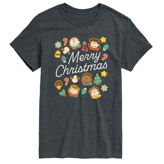 Peanuts - Merry Christmas Peanuts Cookies - Men's Short Sleeve Graphic T-Shirt