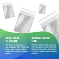thumbnail image 3 of Clear Shipping Bubble Bags, Self Seal Pouch, 50 Count, 4 x 5.5 in, 3 of 7