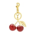 thumbnail image 6 of Fashion Delicious Red Cherry Keychain Summer Fruits Cherries Pendant Keyring For Women Men Jewelry Bag Accessories Gift, 6 of 9