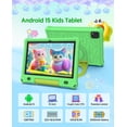 thumbnail image 4 of FITIFUN 10.1 inch Kids Tablet Android 15, 3GB RAM 64GB ROM 1TB Expand, Quad-Core, 5G/2.4G WiFi, 6000mAh, HD Display, Parental Control, Green, 4 of 10