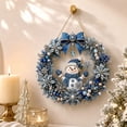 thumbnail image 5 of Clearance! Snowman Blue Wreath Diamond Art Hanging Kit for Adults, DIY Suncatcher Ornament Craft, Special Shaped Rhinestone Window Pendant, Christmas Winter Home Wall Decor, 5 of 8